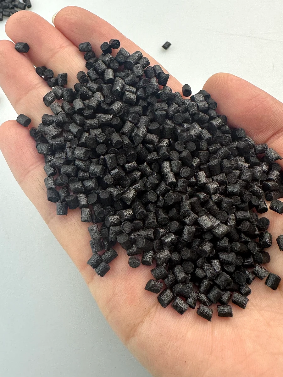 DGK-ABS CF15L carbon fiber reinforced ABS pellet sample