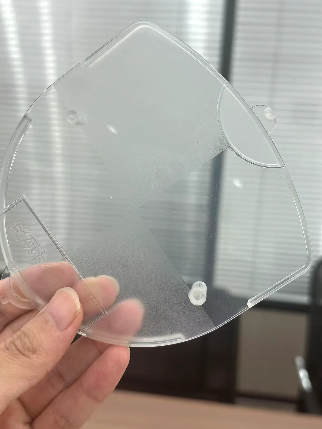 DGK-PMMA KJD890TM transparent antistatic PMMA molded part transparency demonstration
