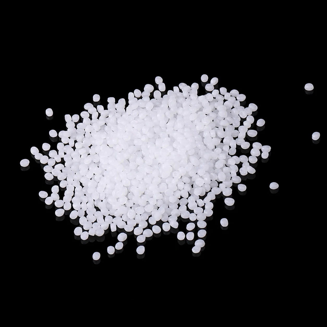 DGK-PP 66D natural PP pellets on black background