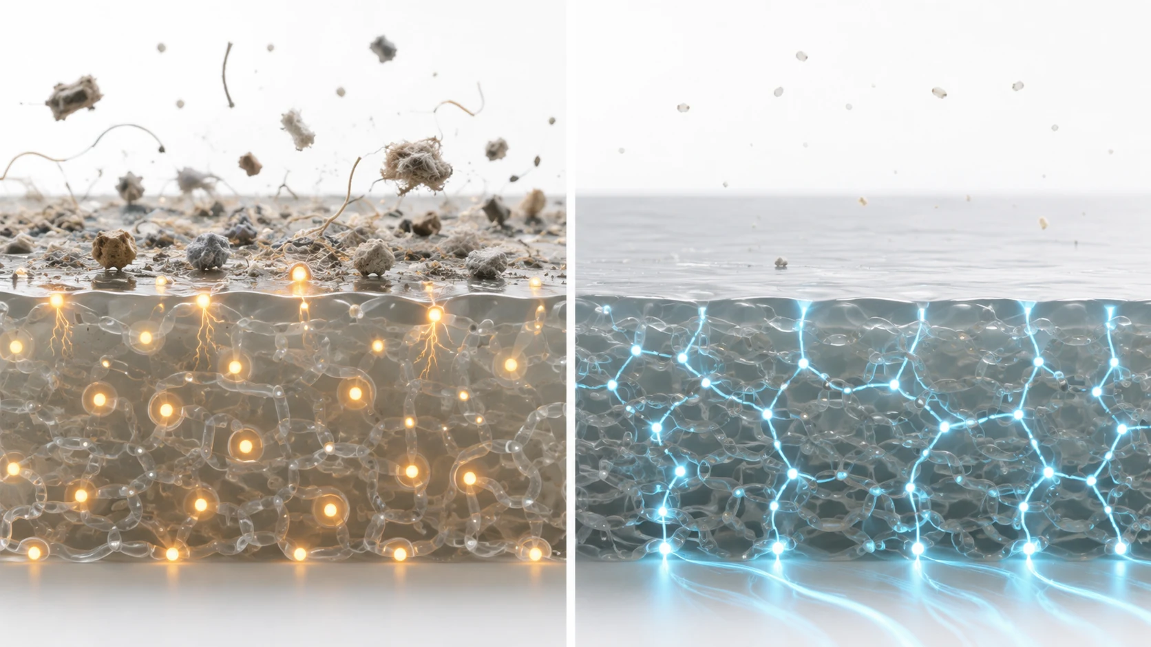 Scientific comparison of static dust attraction and a permanent antistatic polymer network