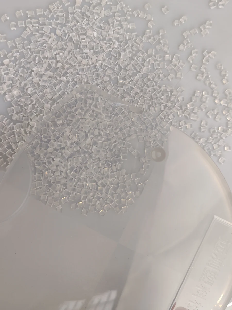 DEYU transparent antistatic ABS pellets and molded tray application sample