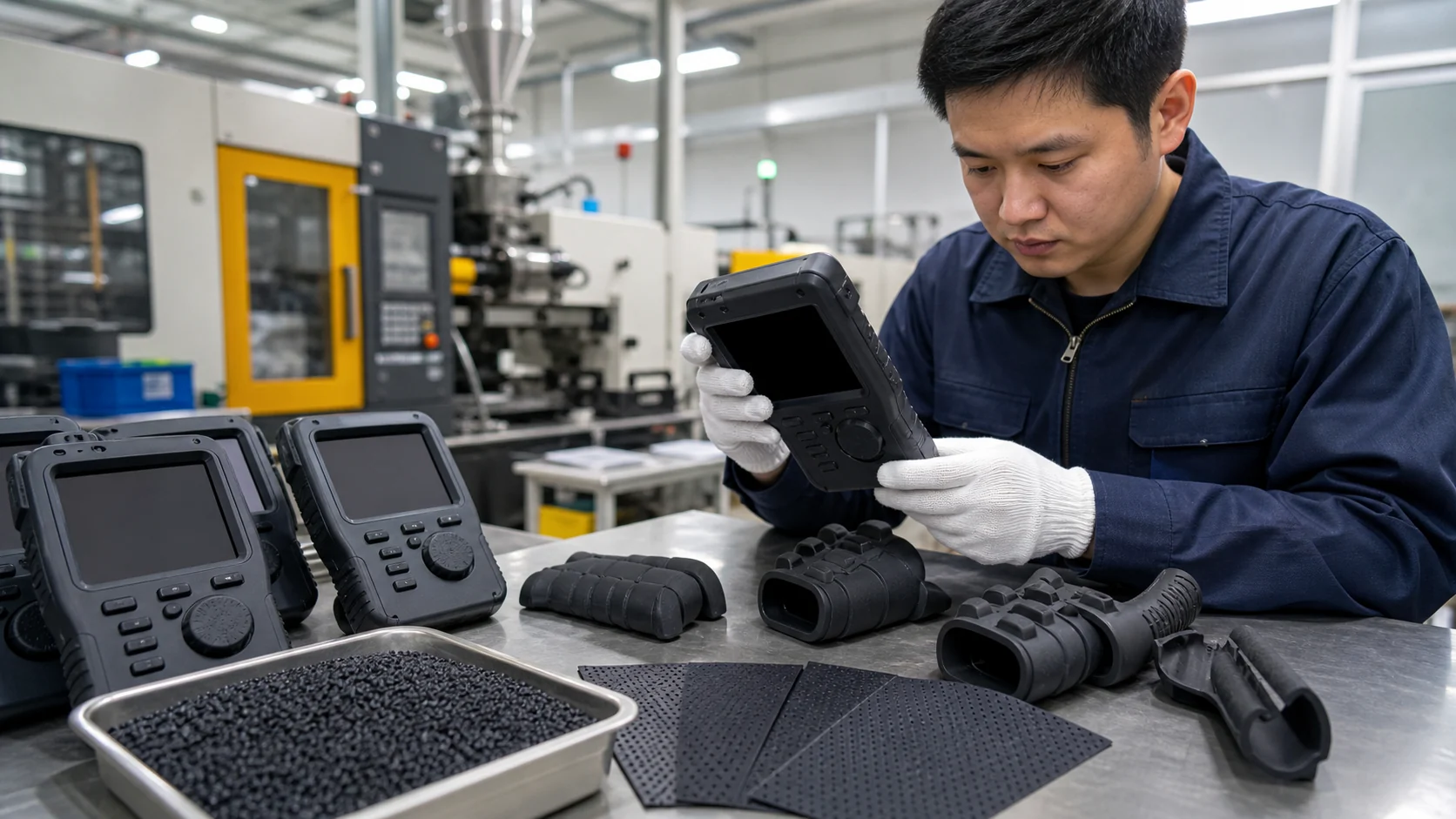 Conductive TPR for Soft-Touch Anti-Static Parts: Hardness and Resistance Control