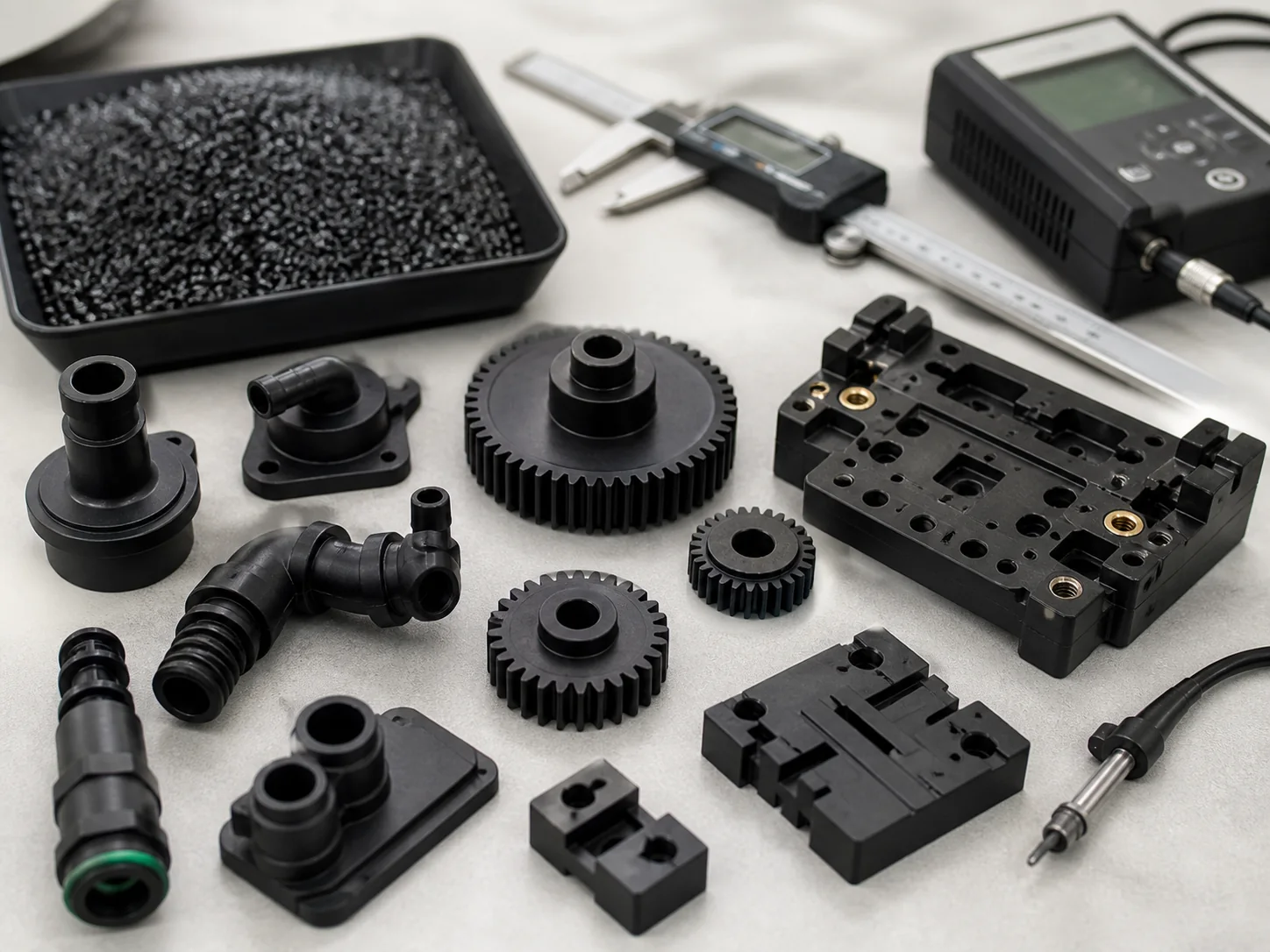 Low-Cost Toughened Conductive POM: Two Technical Routes
